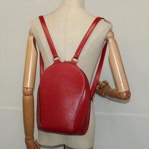 LOUIS VUITTON Epi Mabillon Backpack Castilian Red M52237 LV Auth 135157